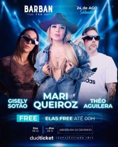 Mari Queiroz + Gisely Sotão + Theo Aguilera