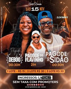 Pagode da Deboo + Pagode do Flavinho + Pagode do Sidão | Cravo - 15/11