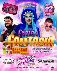 Festa à Fantasia | Bar da Ana - 22/11