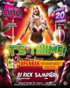 DJ Rick e Sampieri | 20/12 | Bar da Ana