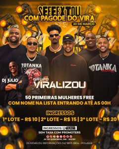 Grupo Viralizou, 20 de março no Cravo e Canela