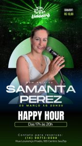Samanta Perez, 20 de março no Limoeiro