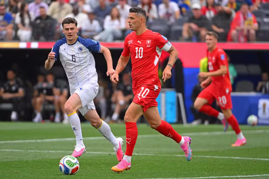 Lance de Suíça x Bósnia e Herzegovina, na Copa do Mundo 2026 — Foto: Julian Medina/DiaEsportivo/Agência O Globo