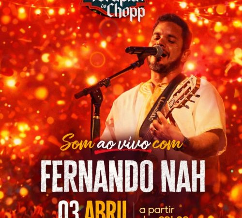 Fernando Nah, 03 de abril no Terapia do Chopp