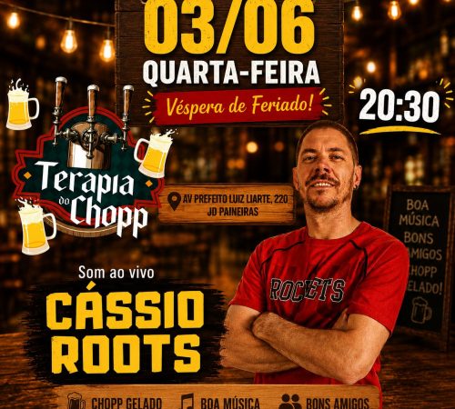 Cássio Roots no Terapia do Chopp