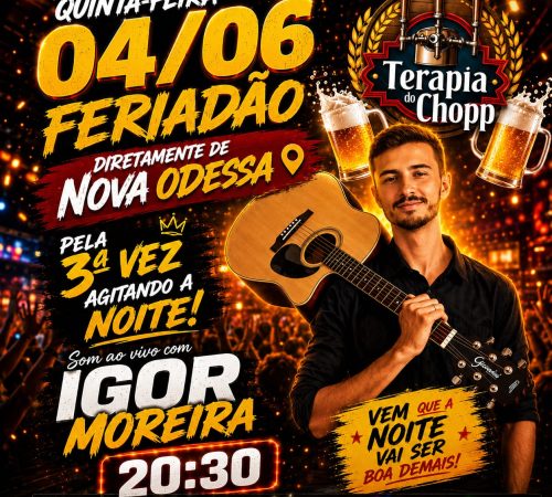 Igor Moreira no Terapia do Chopp