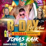 B-Day 20 anos | Bar da Ana | 06/12