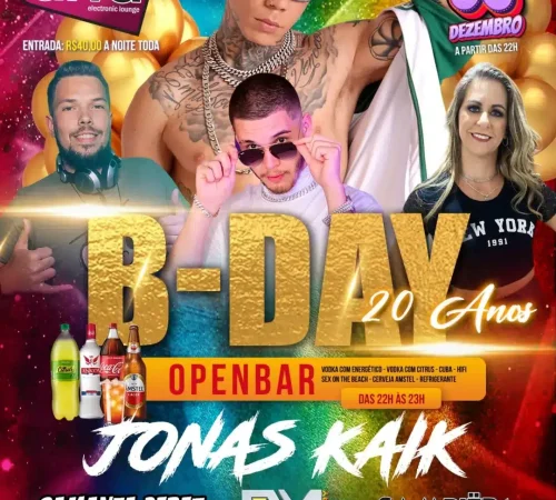 B-Day 20 anos | Bar da Ana | 06/12