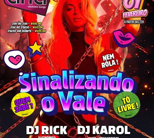 Sinalizando o Vale, 07 de fevereiro no Bar da Ana