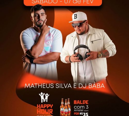 Matheus Silva e DJ Bába, 07/02 no Barban