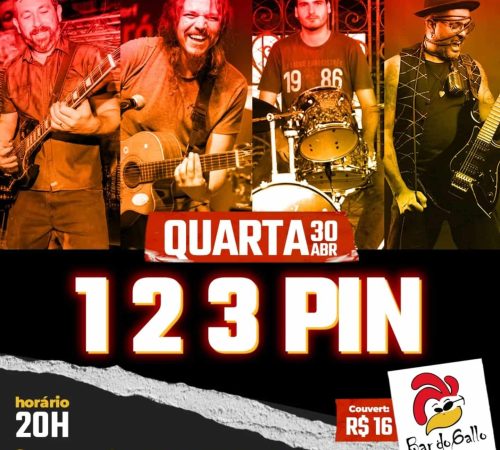 1 2 3 Pin - Bar do Gallo