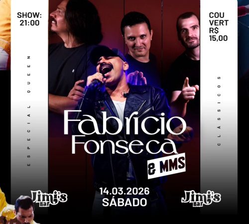 Fabrício Fonseca & MMs, 14 de março no Jimi's