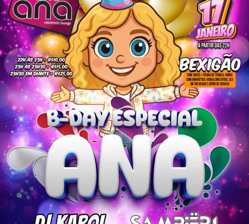 B-Day da Ana | 17/01 | Bar da Ana