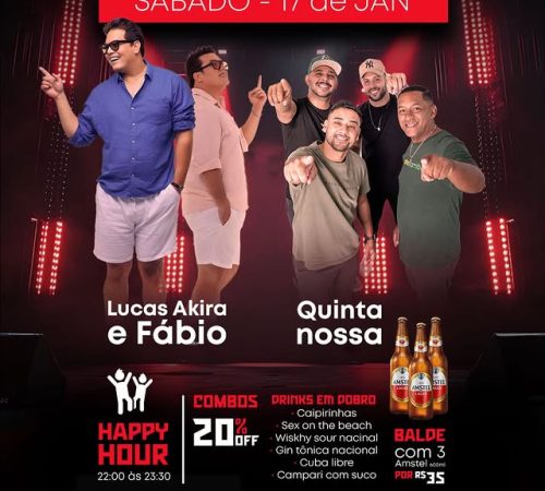 Lucas Akira e Fabio + Nossa Quinta | 17/01 | Barban