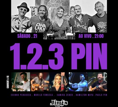 1 2 3 Pin, 21 de fevereiro, no Jimi's