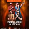Evandro e Juninho + Léo e Fernando, 21 de março no Barban