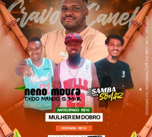 Neno Moura e Samba pra Somar | 21/12 | Cravo e Canela