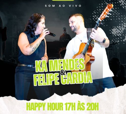 Ka Mendes e Felipe Cardia, 23 de janeiro no Limoeiro