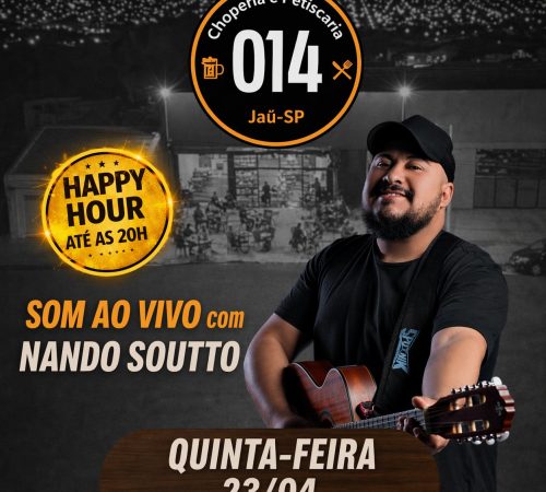 Nando Soutto na Choperia 014, 23 de abril