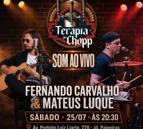 Fernando Carvalho e Mateus Luque no Terapia do Chopp