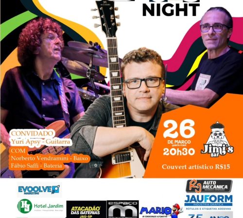 26ª Quinta Blues Night, 26 de março no Jimi's