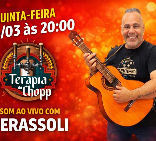 Perassoli, 26 de março no Terapia do Chopp