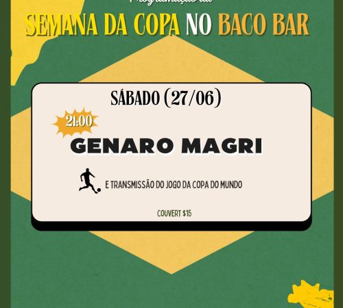 Genaro Magri no Baco Bar