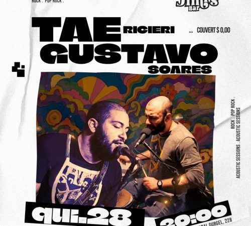 Tae Ricieri e Gustavo Soares no Jimi's