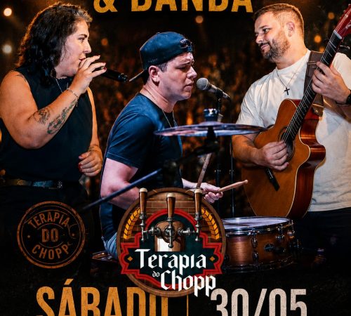 Ka Mendes e banda no Terapia do Chopp