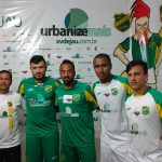 Ao ado do gerente de futebol João Gonçalves, reforços são apresentados no Jauzão. (Tiago Pavini-Assessoria de Comunicação XV de Jaú - 19-07-2016)