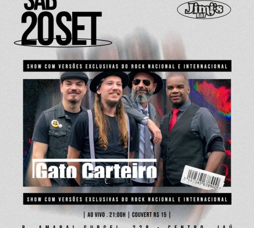 Gato Carteiro | Jimi's - Sábado