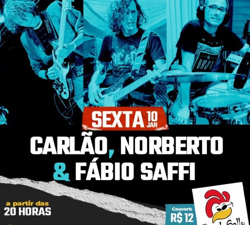 Carlão, Norberto e Fabio Saffi - Bar do Gallo
