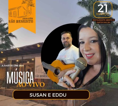Susan e Eddu no Armazém São Benedito
